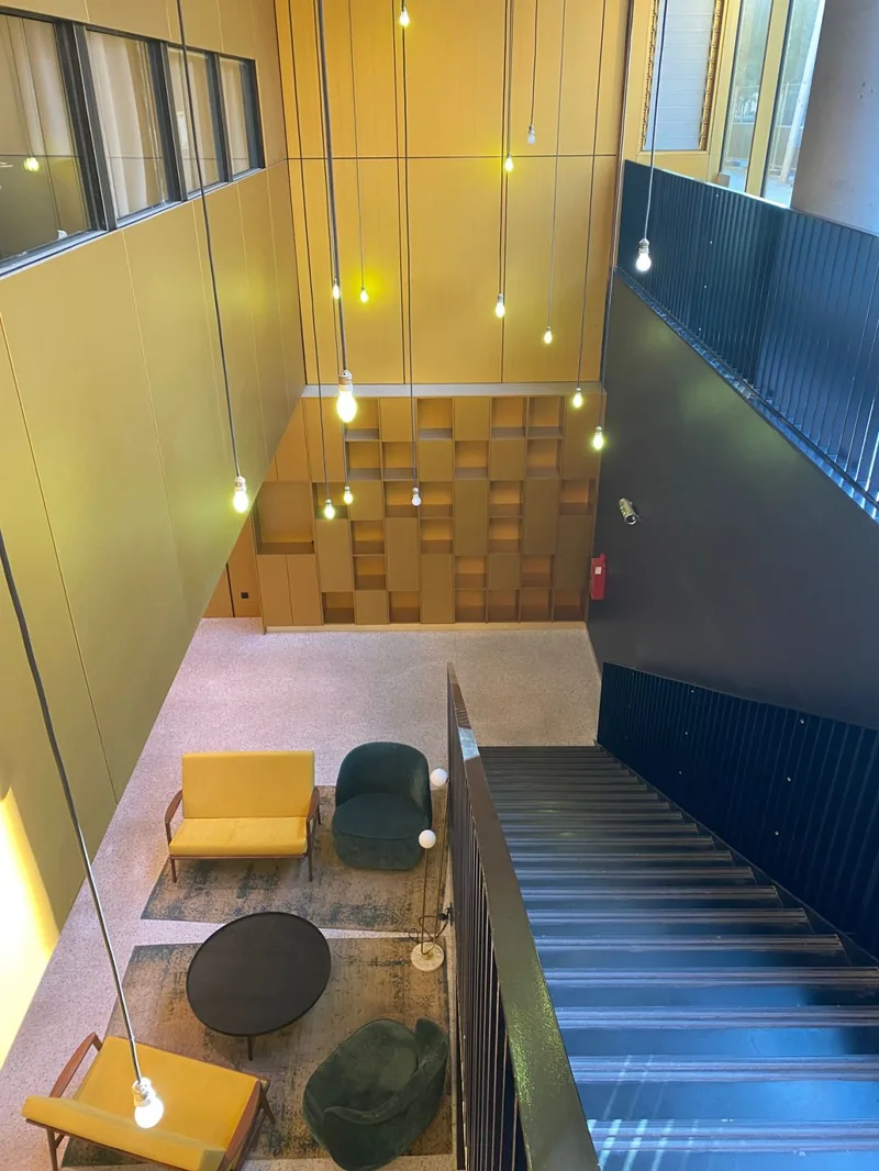 L'atrium vu d'en haut